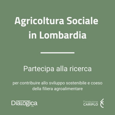 Banner ricerca agricoltura sociale lombardia 2026