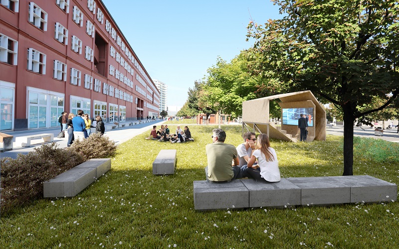 Bicocca Piazza Ateneo Nuovo render