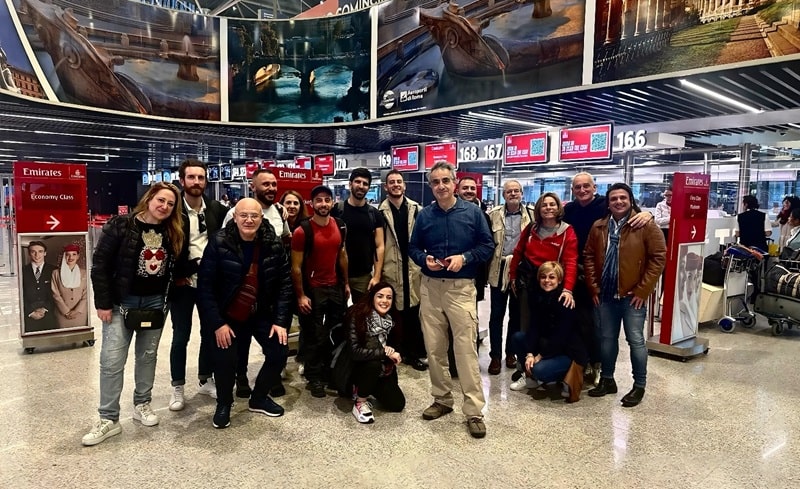Child Care Italian Network Equipe in aeroporto