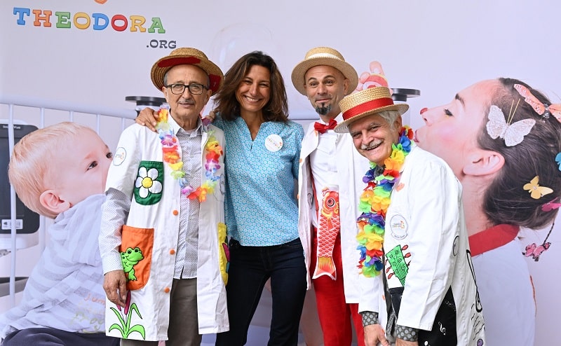 Emanuela Basso Petrino con il Dottor Garibaldi Dottor Cluney Dottor Soap Opera