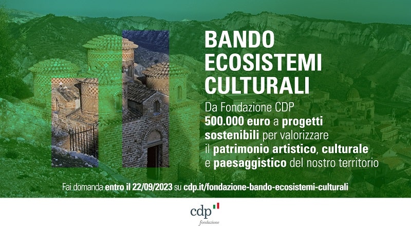 Infografica Bando Ecosistemi culturali Fondazione CDP