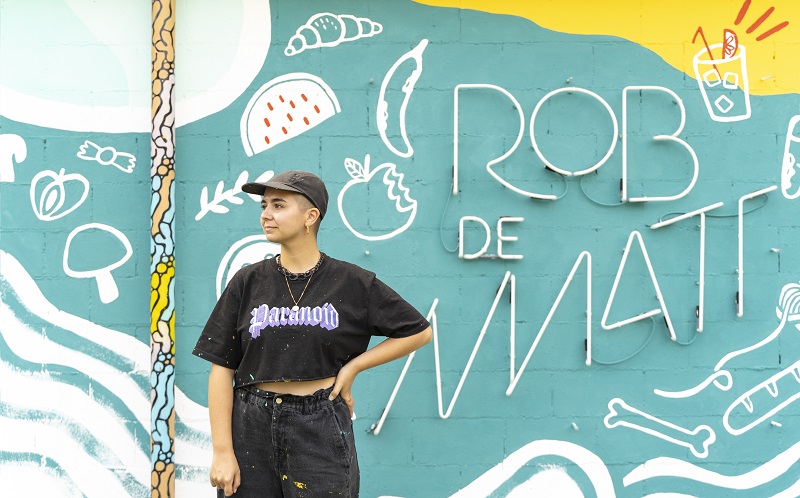 Murale Elena Zecchin Rob de Matt 1