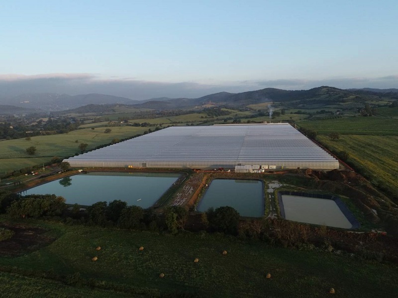 Sfera. La serra vista dall'alto. Fonte Google Maps Sfera 3 La serra vista dallalto