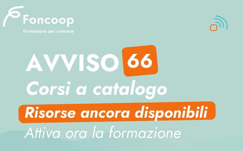 Avviso 66 Foncoop: proroga al 2026 e nuove risorse per la formazione delle imprese