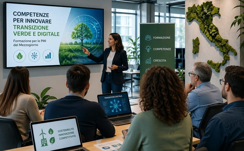 PMI Mezzogiorno: 50 milioni per formazione su transizione verde e digitale
