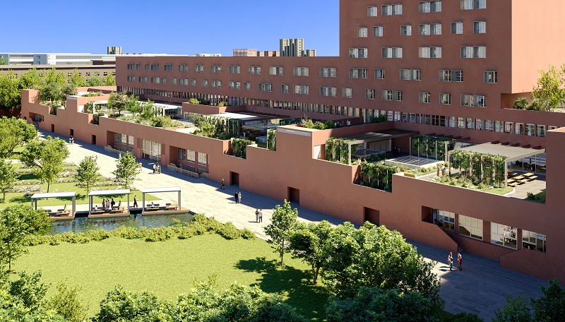 bicocca Vista lago e terrazze edificio