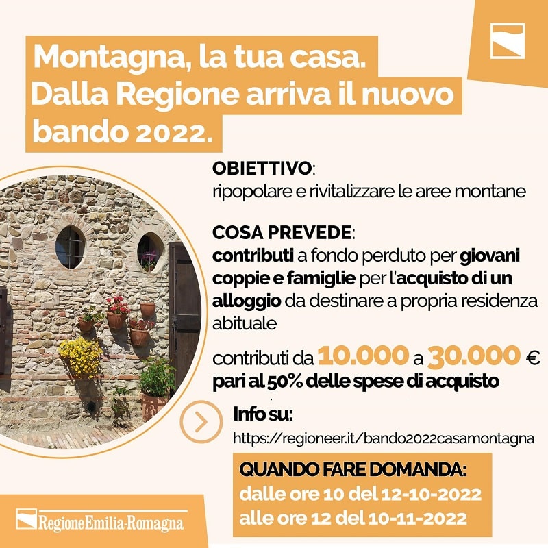 montagna vivere bando 2022