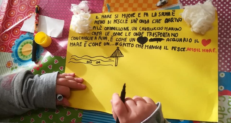 Laboratorio di poesia. Fonte Facebook poesia mare fognano